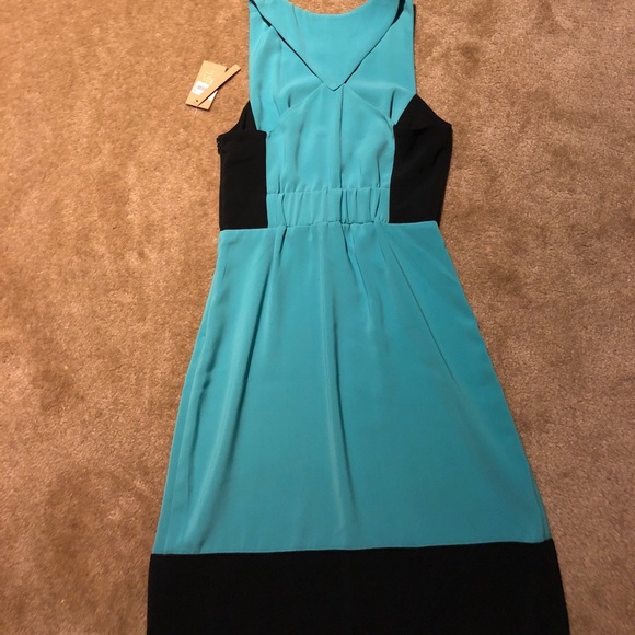 NWT Rachel Roy Teal & Black Dress Size 2. - Picture 3 of 4